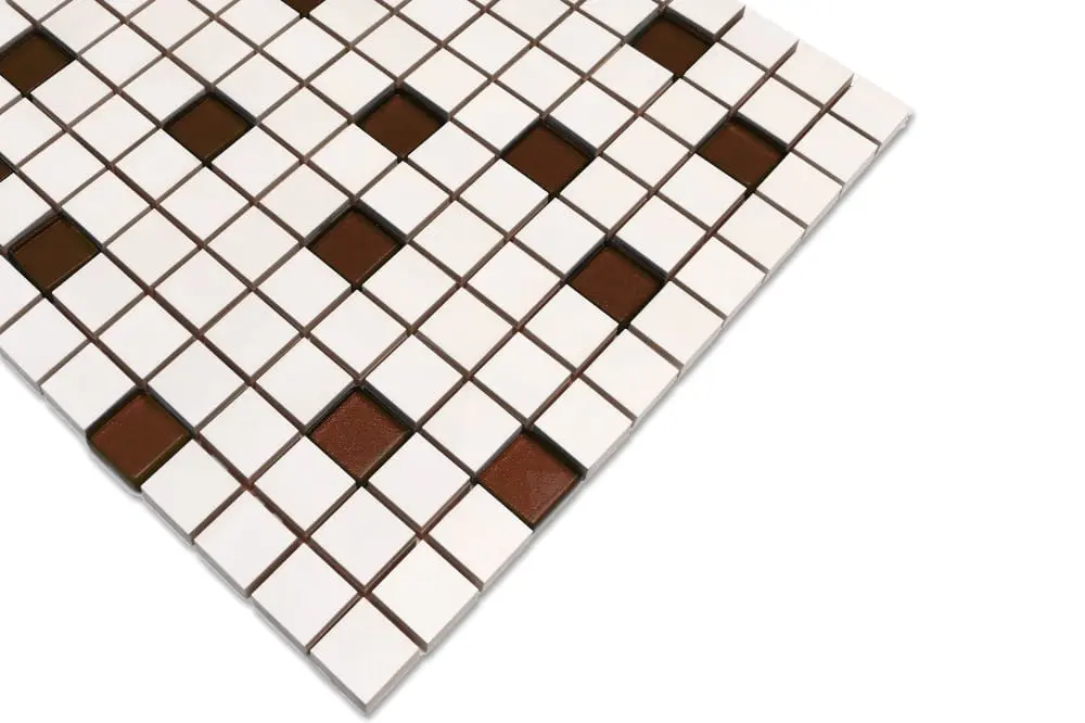 MOZAIKA CERAMICZNA SZKLANA BROWN BRĄZOWA – dekoracyjne do wnętrz – Szklane Mozaiki