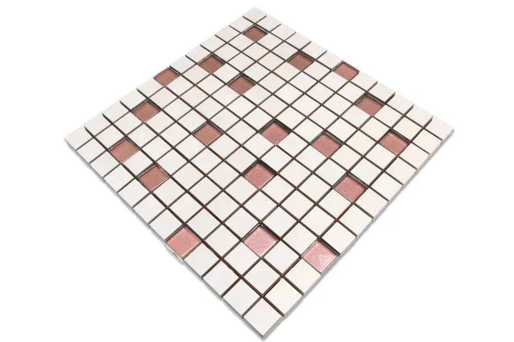 MOZAIKA CERAMICZNA SZKLANA PRALINE RÓŻ – dekoracyjne do wnętrz – Szklane Mozaiki