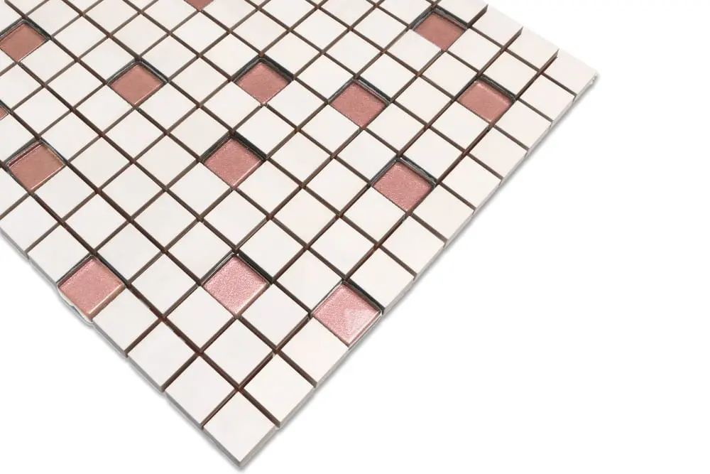 MOZAIKA CERAMICZNA SZKLANA PRALINE RÓŻ – dekoracyjne do wnętrz – Szklane Mozaiki