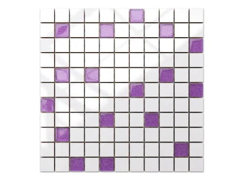 MOZAIKA CERAMICZNA SZKLANA WRZOS FIOLETOWA