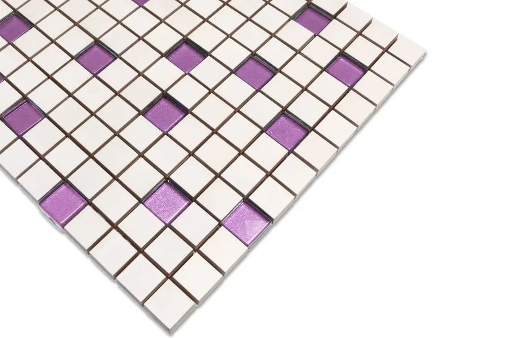 MOZAIKA CERAMICZNA SZKLANA WRZOS FIOLETOWA – dekoracyjne do wnętrz – Szklane Mozaiki