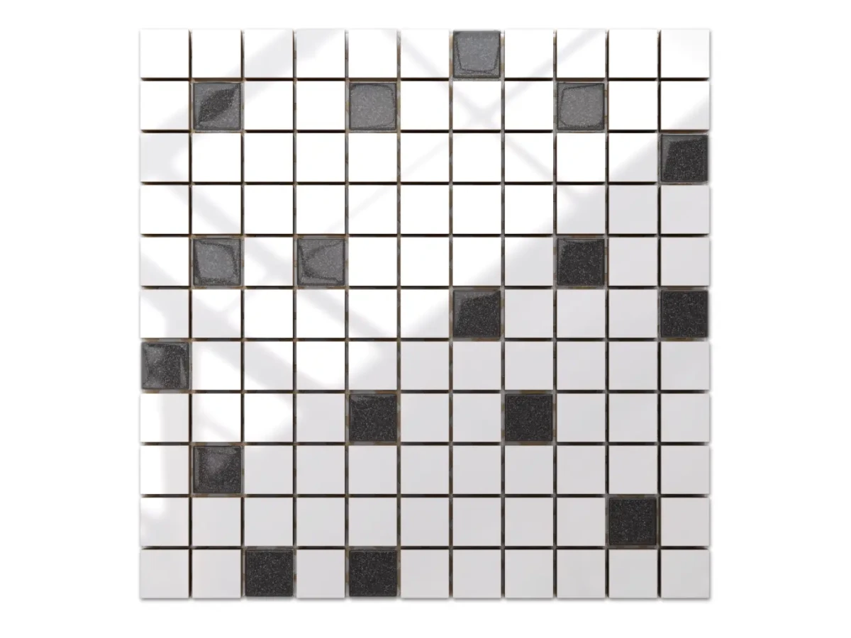 MOZAIKA CERAMICZNA SZKLANA GRAFIT SZARA – dekoracyjne do wnętrz – Szklane Mozaiki