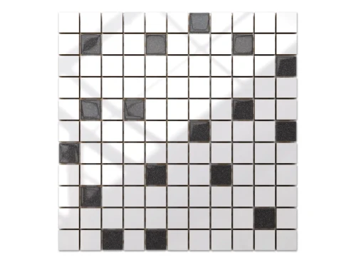 MOZAIKA CERAMICZNA SZKLANA GRAFIT SZARA