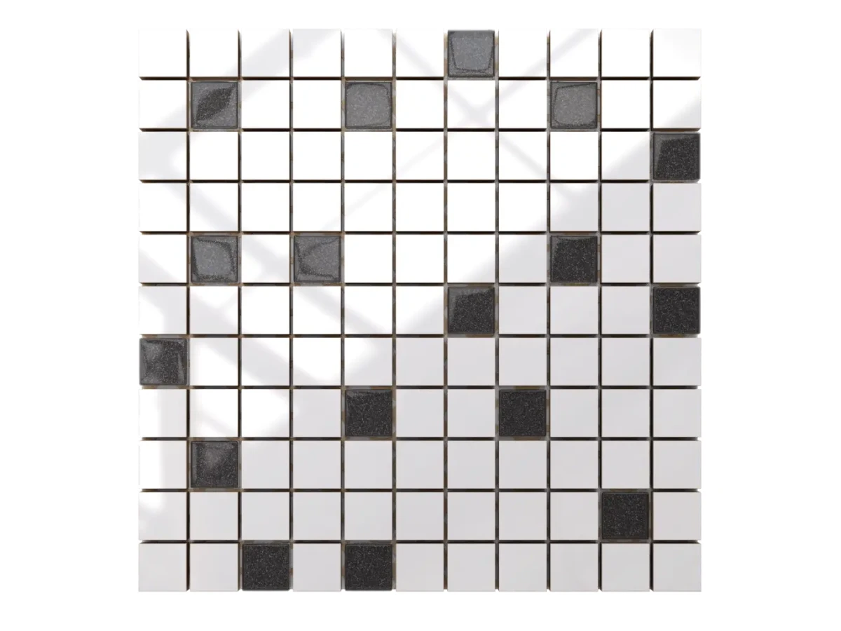 MOZAIKA CERAMICZNA SZKLANA GRAFIT SZARA – dekoracyjne do wnętrz – Szklane Mozaiki