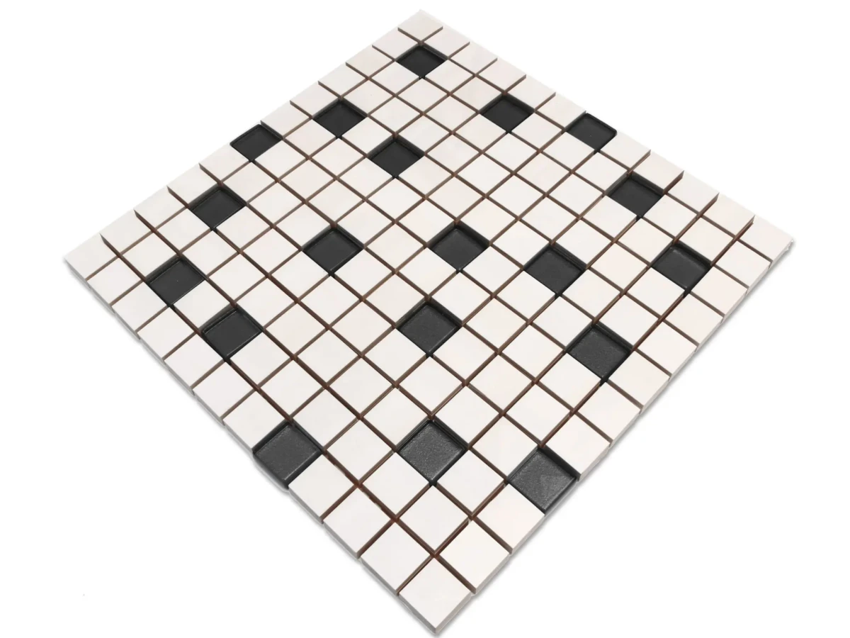 MOZAIKA CERAMICZNA SZKLANA GRAFIT SZARA – dekoracyjne do wnętrz – Szklane Mozaiki