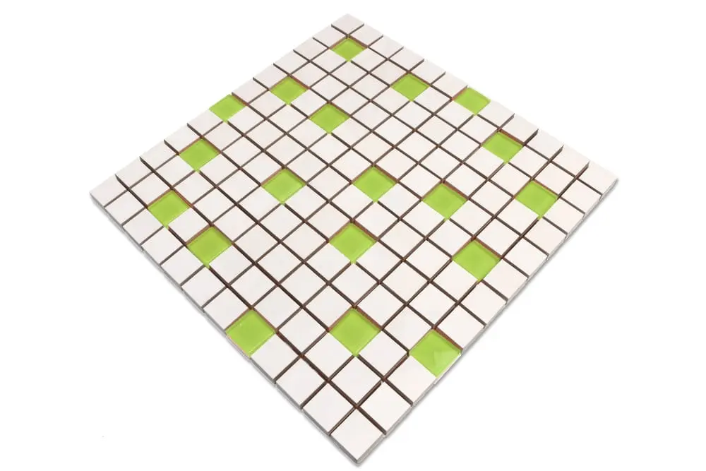 MOZAIKA CERAMICZNA SZKLANA ZEFIR ZIELONA GREEN – dekoracyjne do wnętrz – Szklane Mozaiki