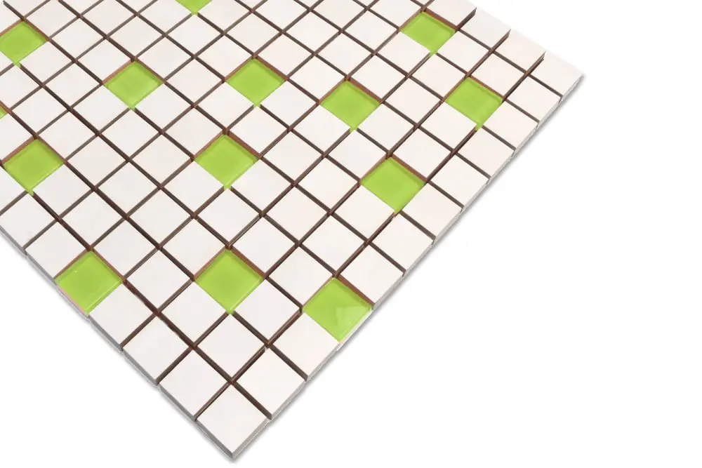 MOZAIKA CERAMICZNA SZKLANA ZEFIR ZIELONA GREEN – dekoracyjne do wnętrz – Szklane Mozaiki