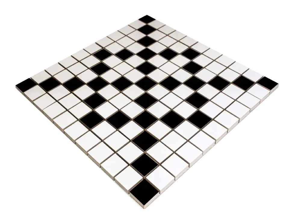 MOZAIKA CERAMICZNA Geometric® 3 CZARNA BIAŁA – dekoracyjne do wnętrz – Szklane Mozaiki