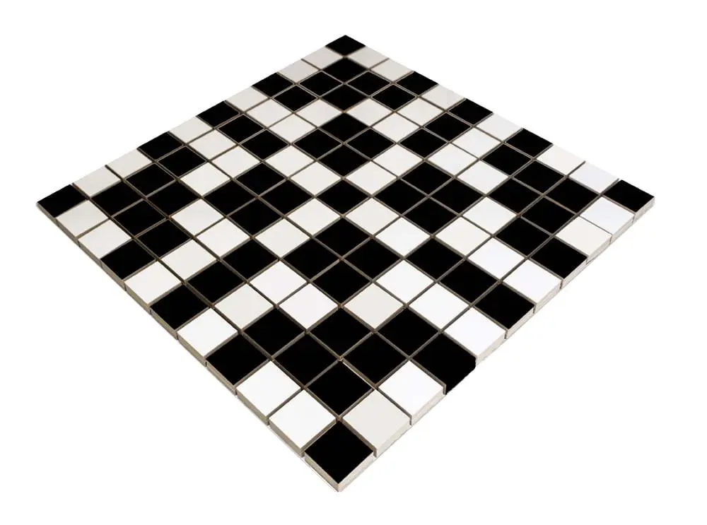MOZAIKA CERAMICZNA Geometric® 13 CZARNA BIAŁA – dekoracyjne do wnętrz – Szklane Mozaiki