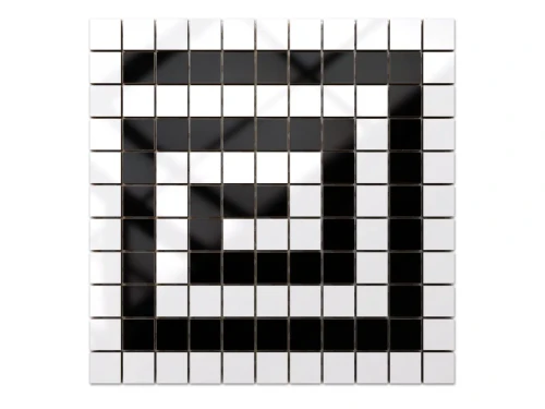  MOZAIKA CERAMICZNA Geometric® 17 CZARNA BIAŁA