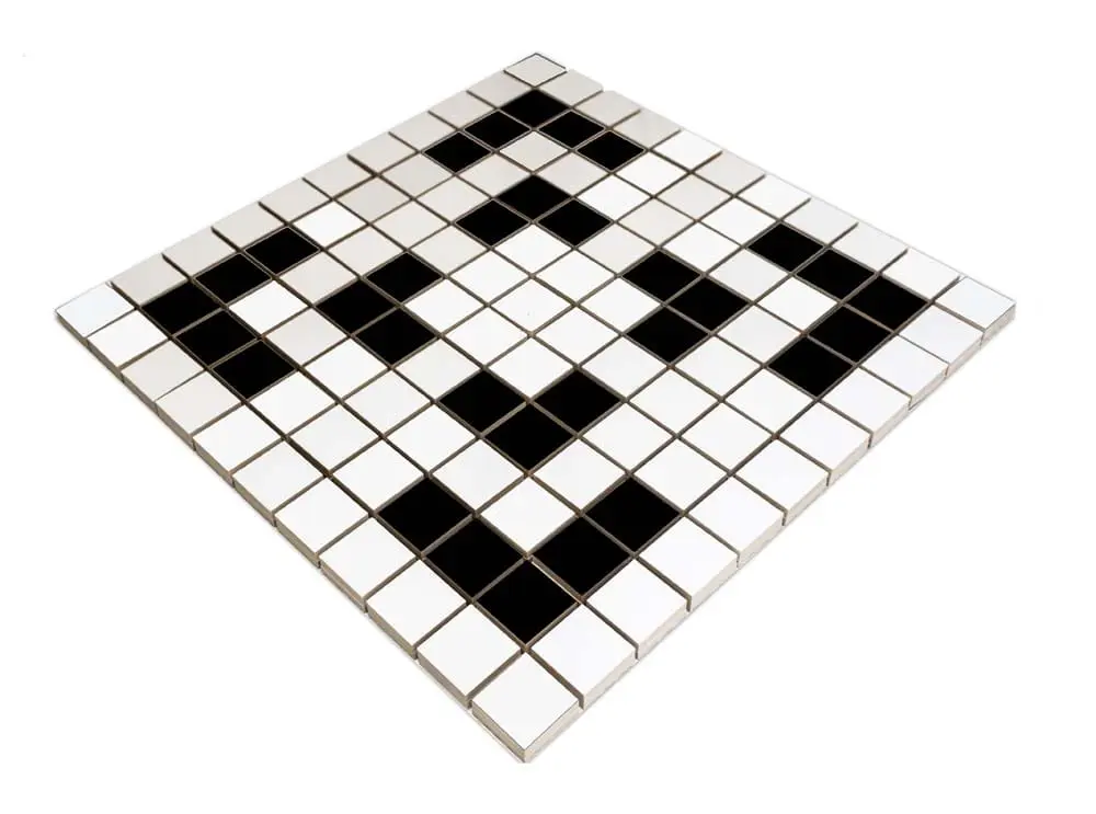 MOZAIKA CERAMICZNA Geometric® 22 CZARNA BIAŁA – dekoracyjne do wnętrz – Szklane Mozaiki