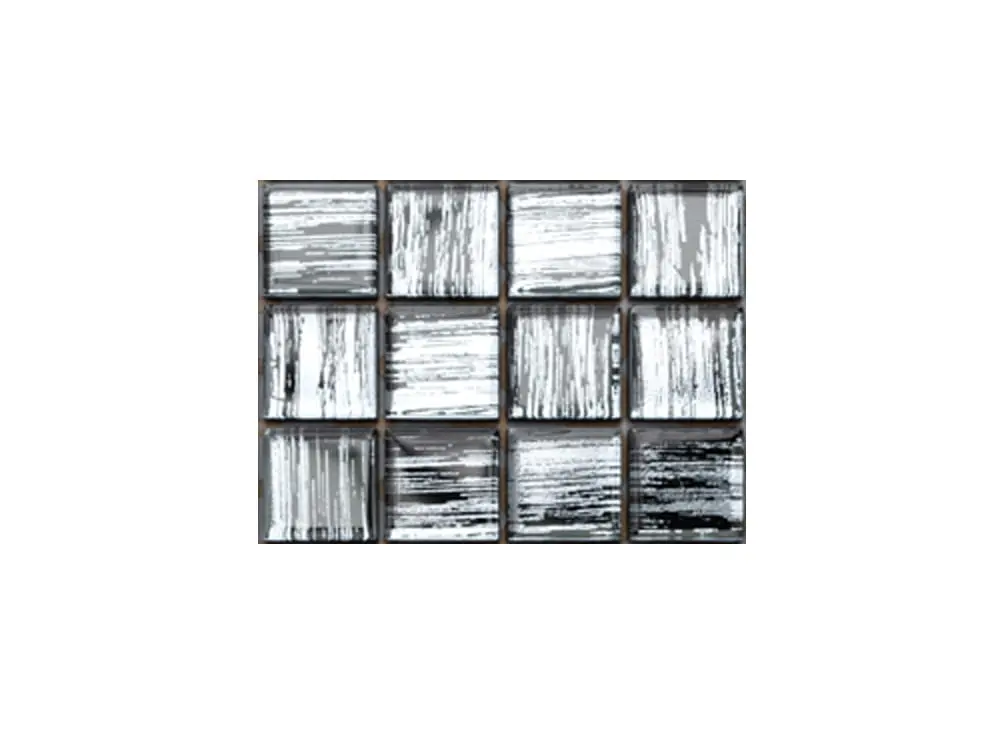 MOZAIKA SZKLANA SREBRNA  ALUMINIUM JEANS 30x30 – dekoracyjne do wnętrz – Szklane Mozaiki