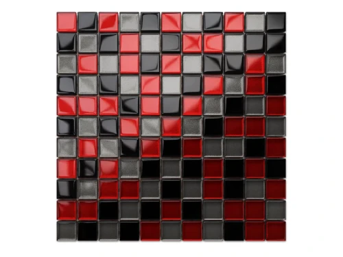 MOZAIKA SZKLANA KARMAZYN NERO GRAFIT MIX 30x30cm