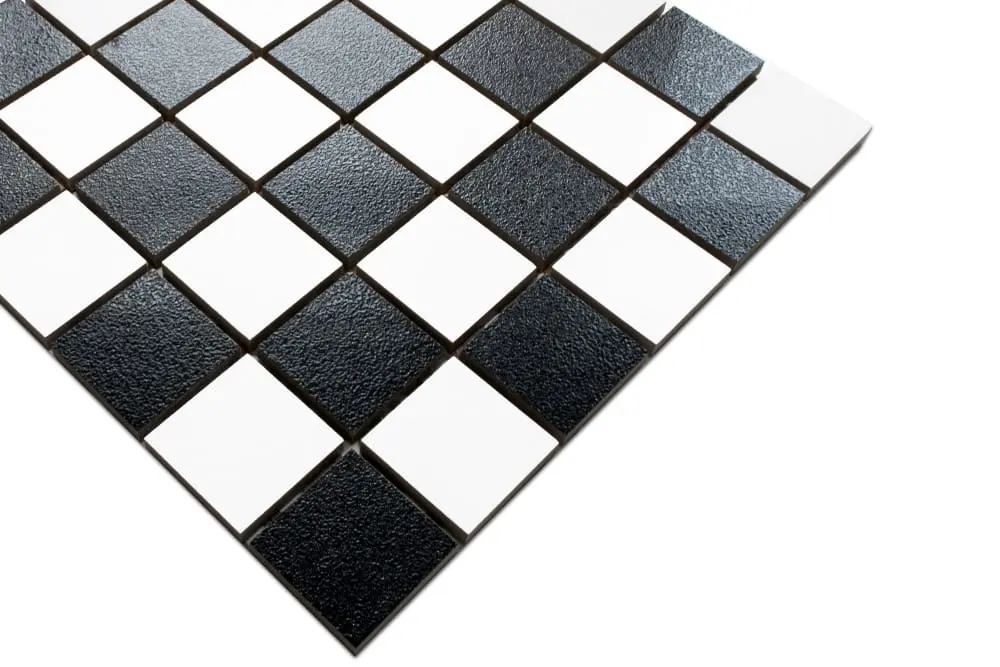MOZAIKA GRESOWA ABISSO SZACHOWNICA kostka 4,8cm 30x30cm – dekoracyjne do wnętrz – Szklane Mozaiki