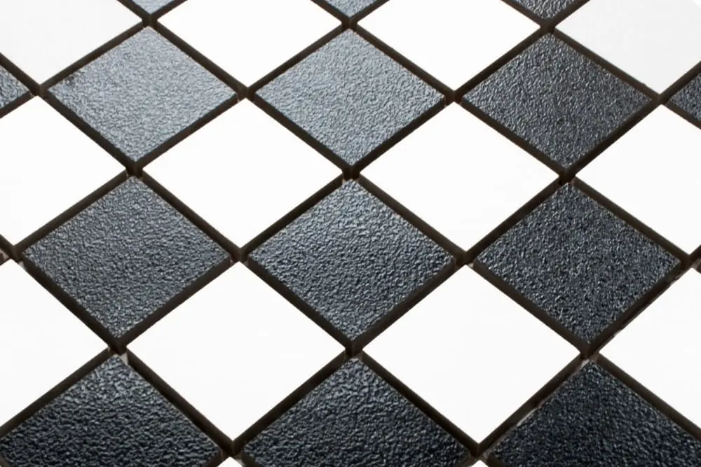 MOZAIKA GRESOWA ABISSO SZACHOWNICA kostka 4,8cm 30x30cm – dekoracyjne do wnętrz – Szklane Mozaiki