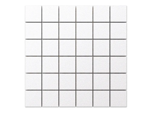 MOZAIKA GRESOWA ABISSO WHITE BIAŁA BIANCO 30x30 kostka 4,8cm