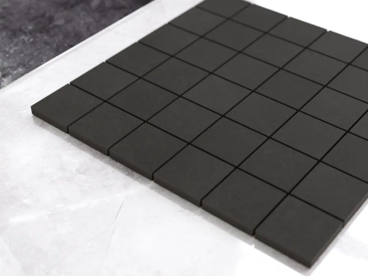 MOZAIKA GRESOWA DOBLO NERO kostka 4,8cm – dekoracyjne do wnętrz – Szklane Mozaiki