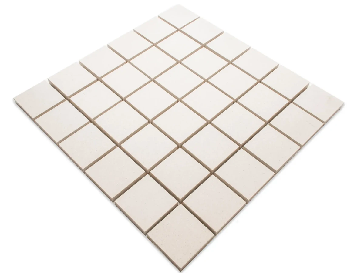 MOZAIKA GRESOWA DOBLO BIANCO kostka 4,8cm – dekoracyjne do wnętrz – Szklane Mozaiki