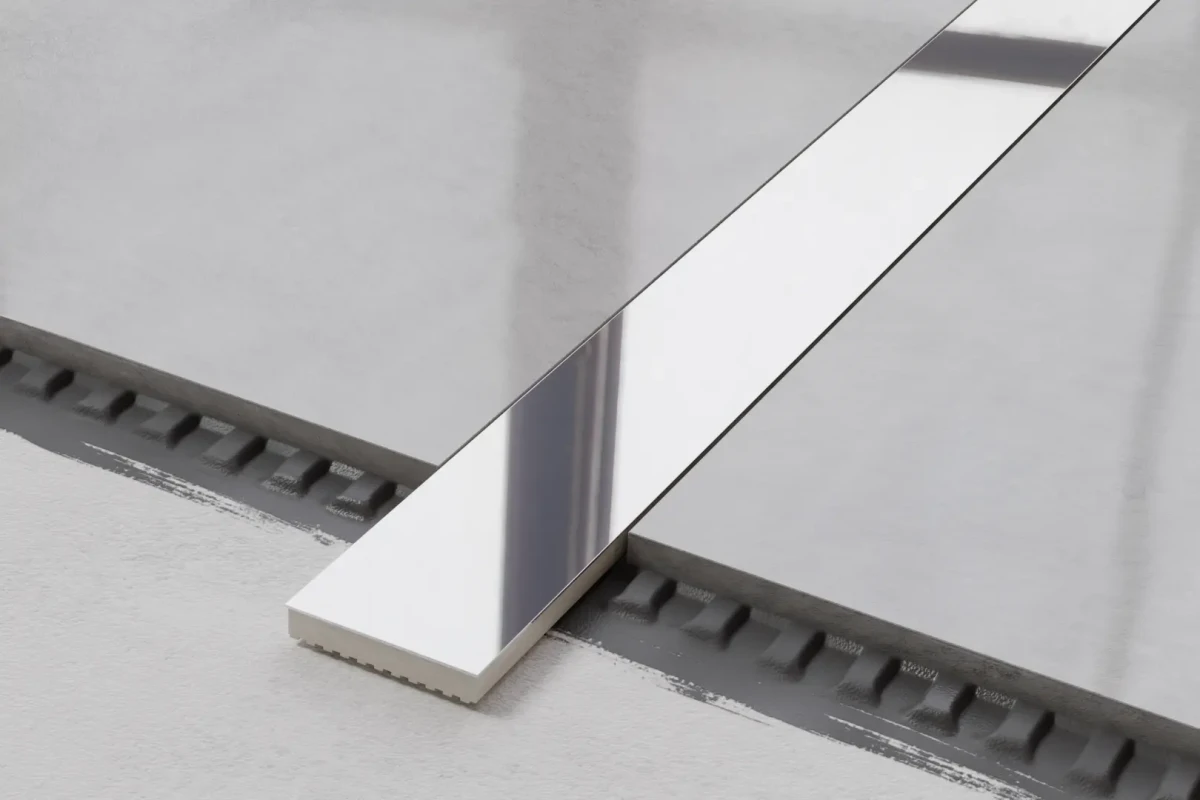 LISTWA STEEL 15 (5 x 60,8) POŁYSK LUSTRO – dekoracyjne do wnętrz – Szklane Mozaiki