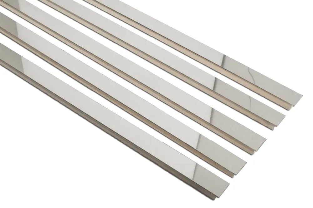 LISTWA STEEL 15 (5 x 60,8) POŁYSK LUSTRO – dekoracyjne do wnętrz – Szklane Mozaiki