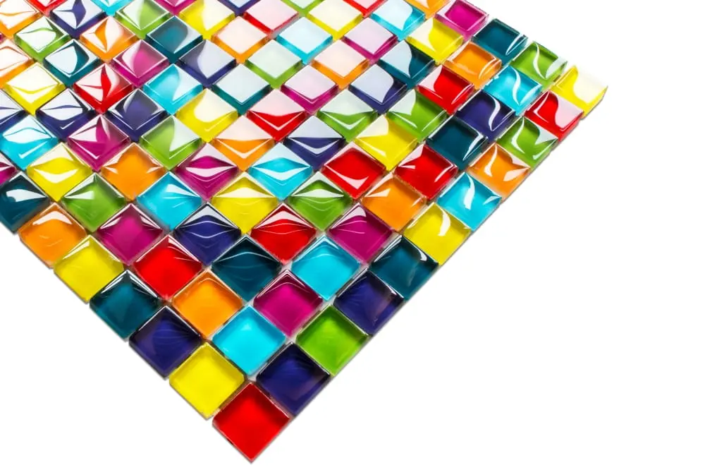 MOZAIKA SZKLANA RAINBOW MULTI-COLOR 30x30cm 8mm – dekoracyjne do wnętrz – Szklane Mozaiki