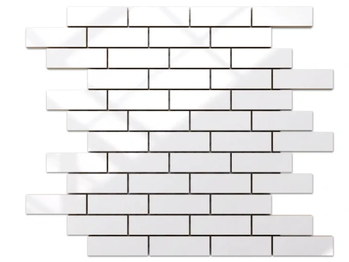 MOZAIKA CERAMICZNA BIAŁA WHITE POŁYSK MUREK NIEREGULARNY