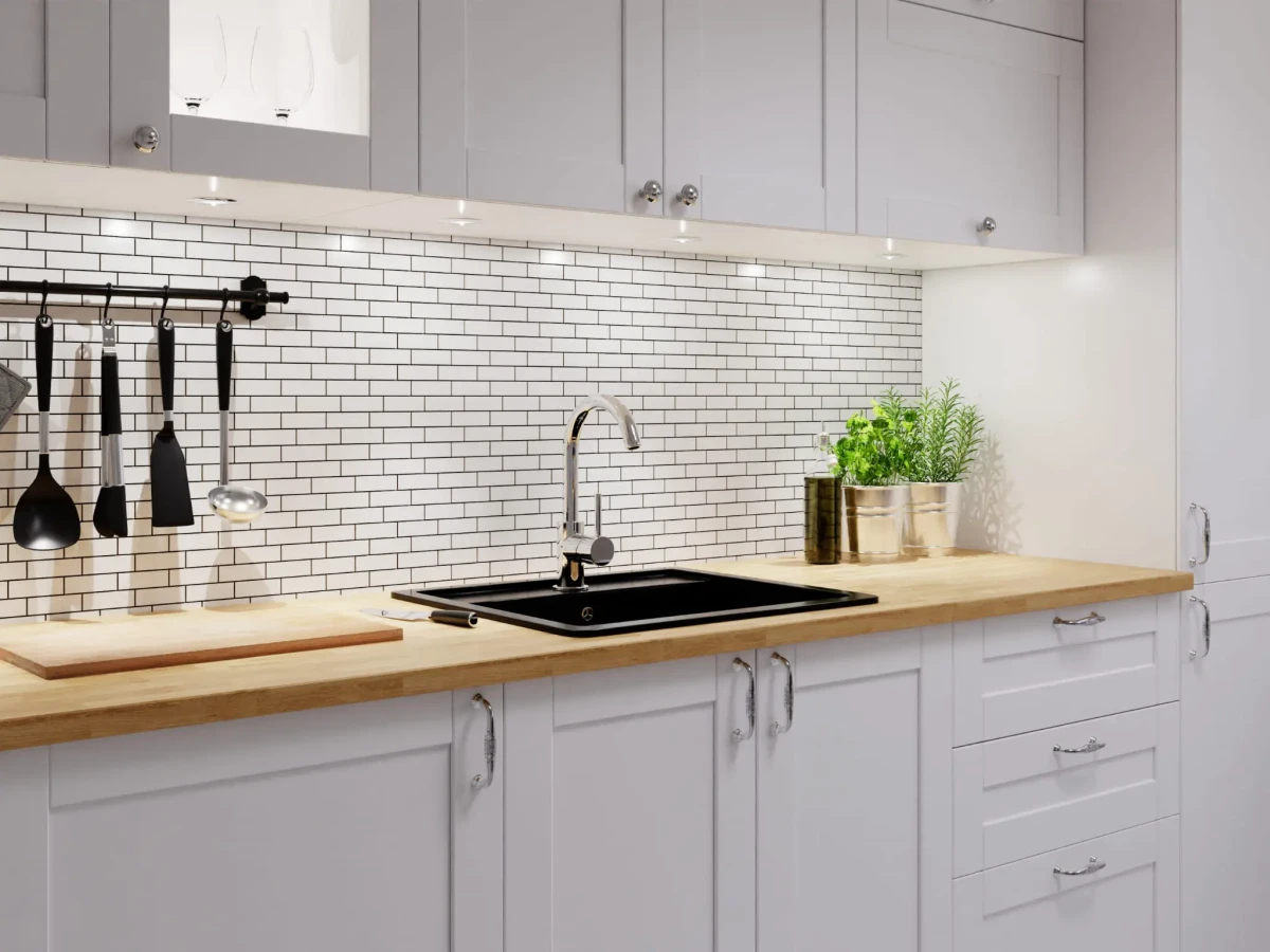 MOZAIKA CERAMICZNA BIAŁA WHITE POŁYSK MUREK NIEREGULARNY – dekoracyjne do wnętrz – Szklane Mozaiki