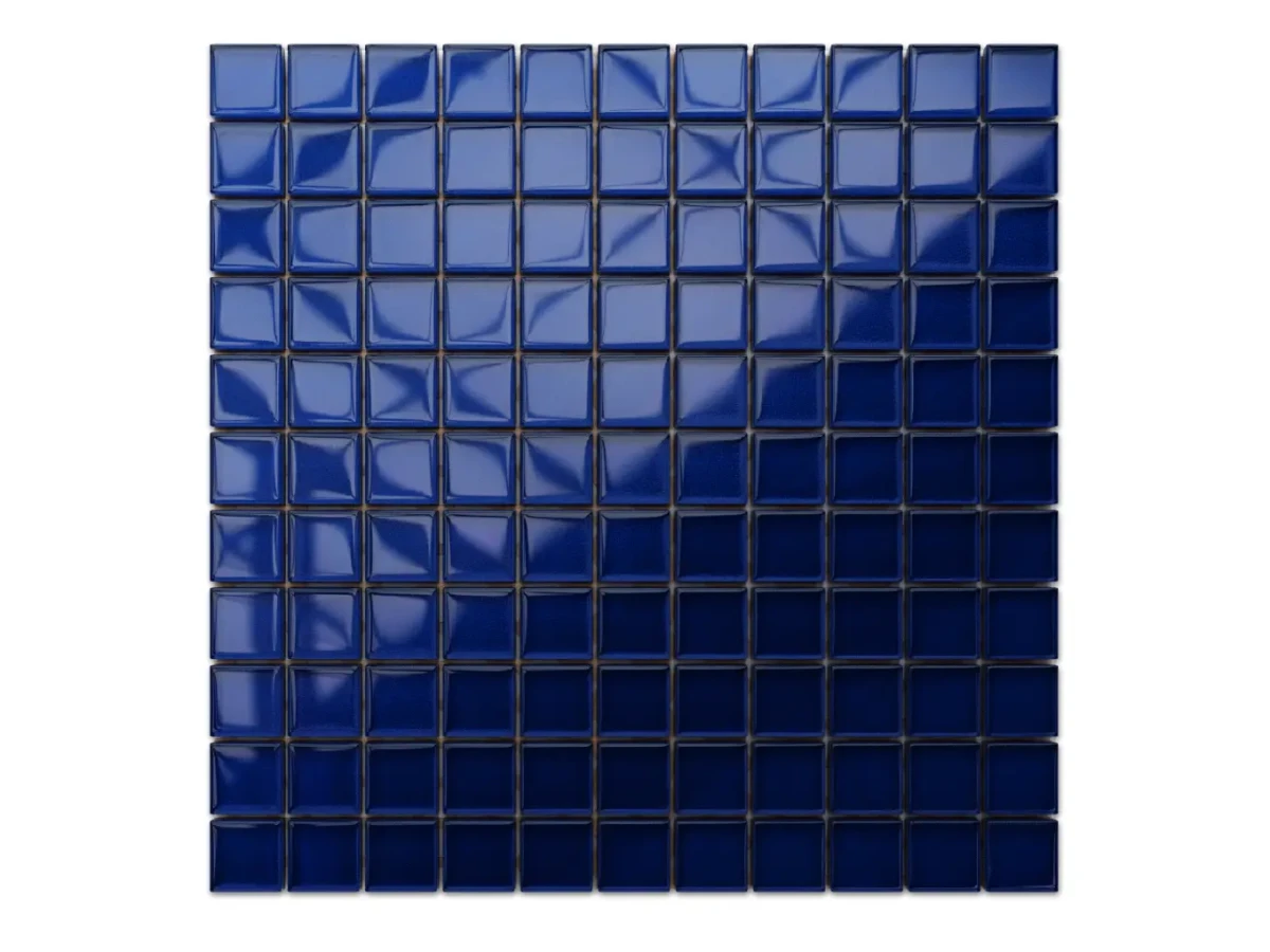 MOZAIKA SZKLANA NIEBIESKA KOBALT 30x30cm 8mm – dekoracyjne do wnętrz – Szklane Mozaiki