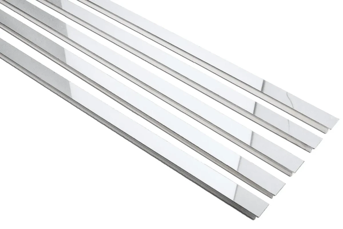 LISTWA STEEL 25 (2,0 x 89,8) POŁYSK LUSTRO – dekoracyjne do wnętrz – Szklane Mozaiki
