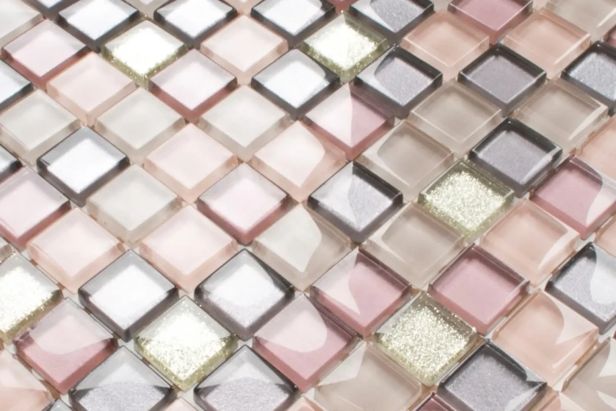 MOZAIKA SZKLANA JAR JAR 30x30cm 8mm  – dekoracyjne do wnętrz – Szklane Mozaiki