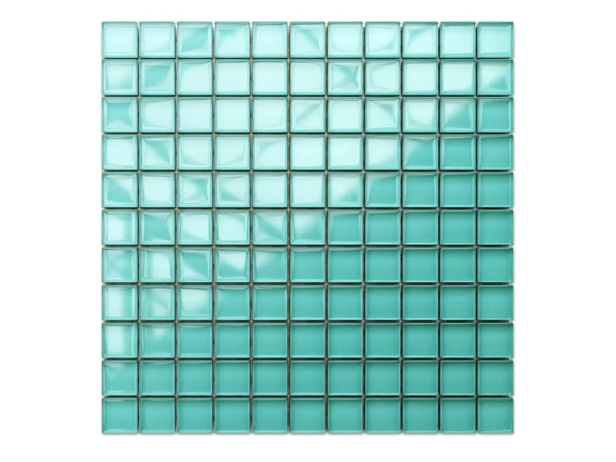 MOZAIKA SZKLANA MIĘTA 30x30cm 8mm – dekoracyjne do wnętrz – Szklane Mozaiki