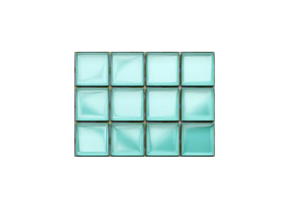 MOZAIKA SZKLANA MIĘTA 30x30cm 8mm – dekoracyjne do wnętrz – Szklane Mozaiki
