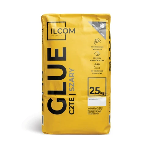 KLEJ DO PŁYTEK ILCOM GLUE SZARY C2TE 25KG