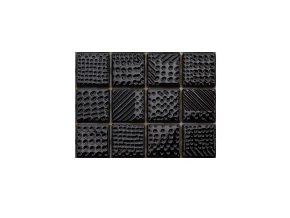 MOZAIKA SZKLANA CZARNA NERO SWETER 30x30cm 8mm – dekoracyjne do wnętrz – Szklane Mozaiki