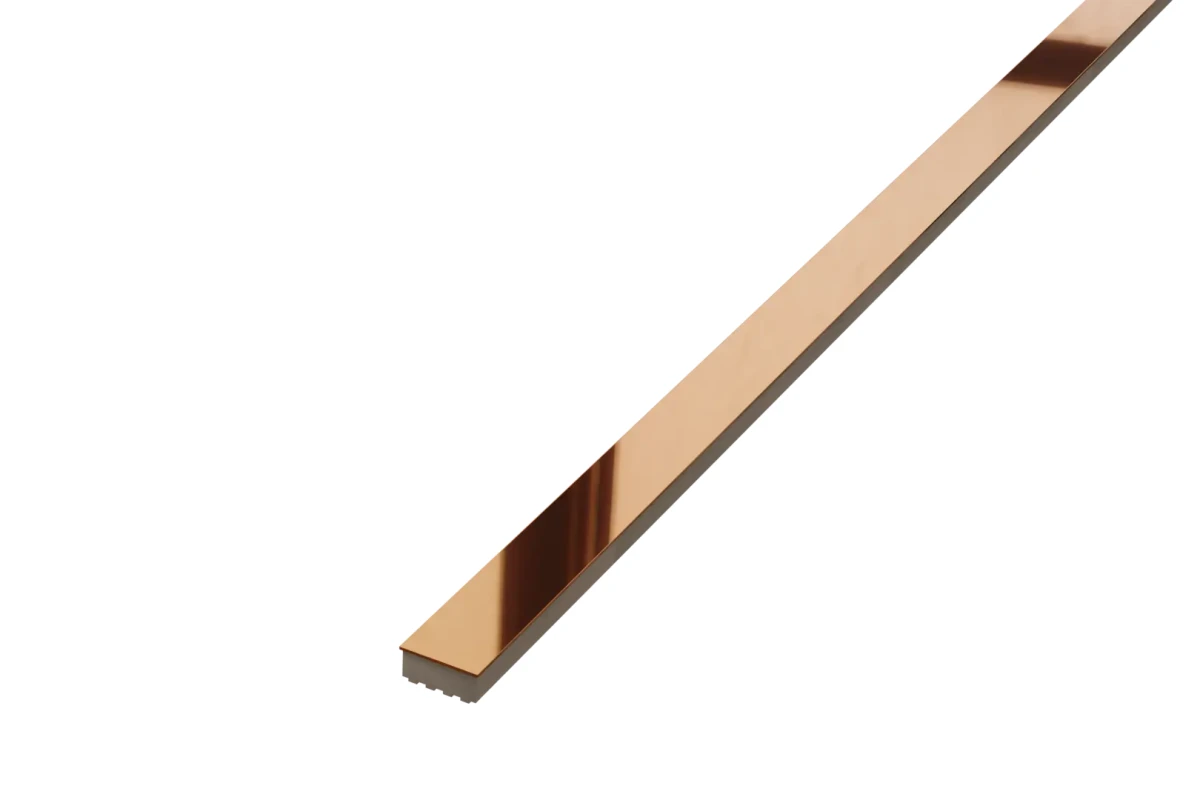 LISTWA METALOWA CERAMICZNA STEEL COPPER POŁYSK – dekoracyjne do wnętrz – Szklane Mozaiki