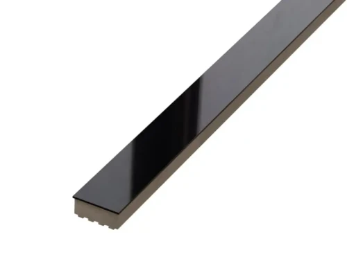 LISTWA METALOWA CERAMICZNA STEEL NERO POŁYSK