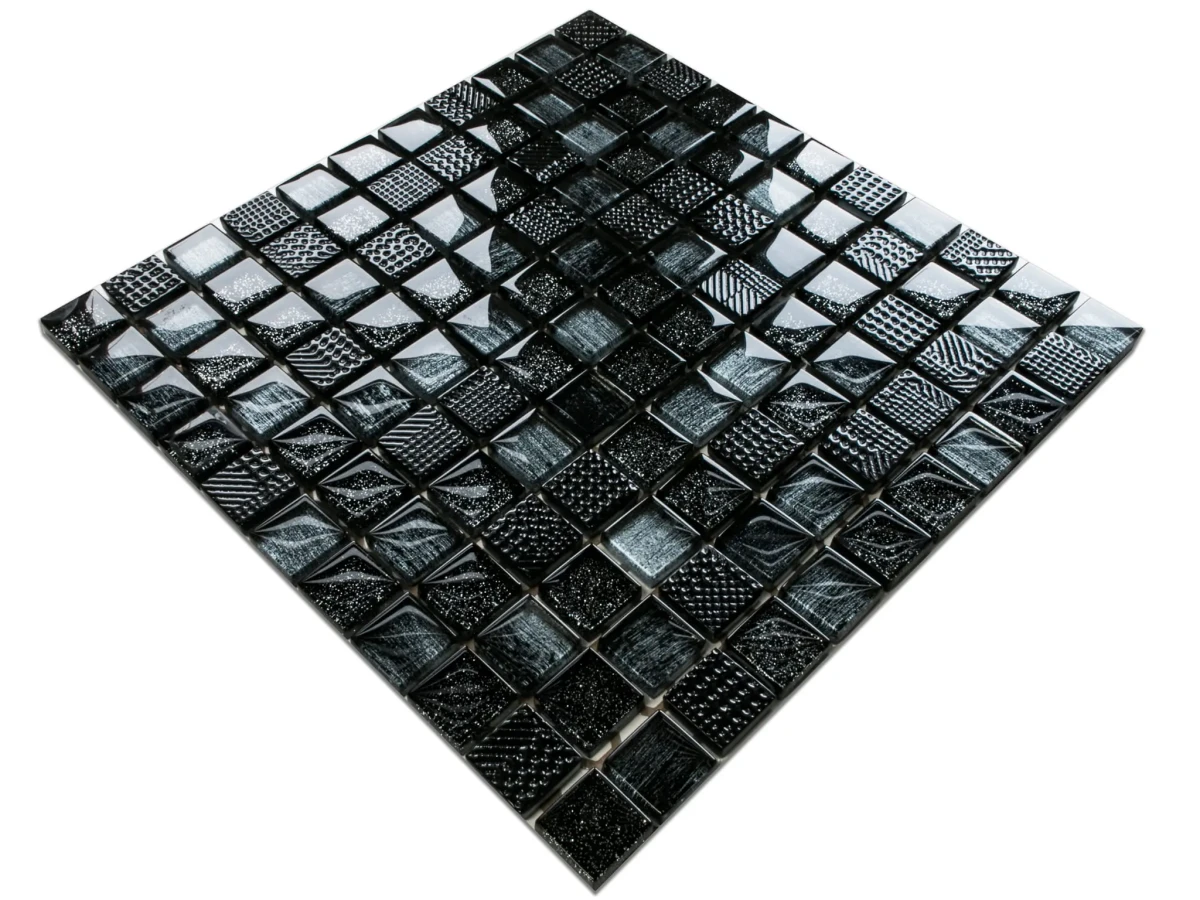MOZAIKA SZKLANA MAN 30x30cm 8mm  – dekoracyjne do wnętrz – Szklane Mozaiki