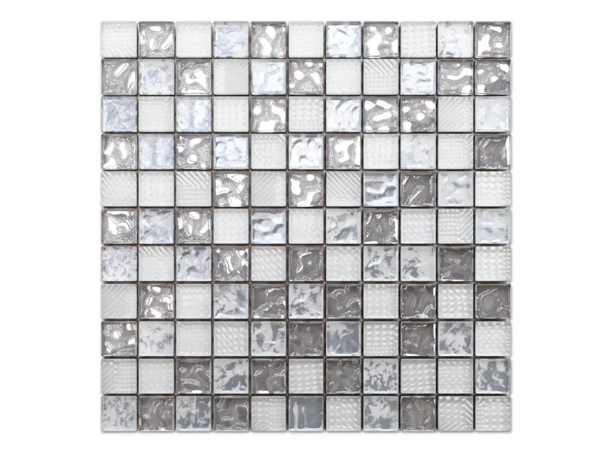 MOZAIKA SZKLANA ICEBERG 30x30cm 8mm  – dekoracyjne do wnętrz – Szklane Mozaiki