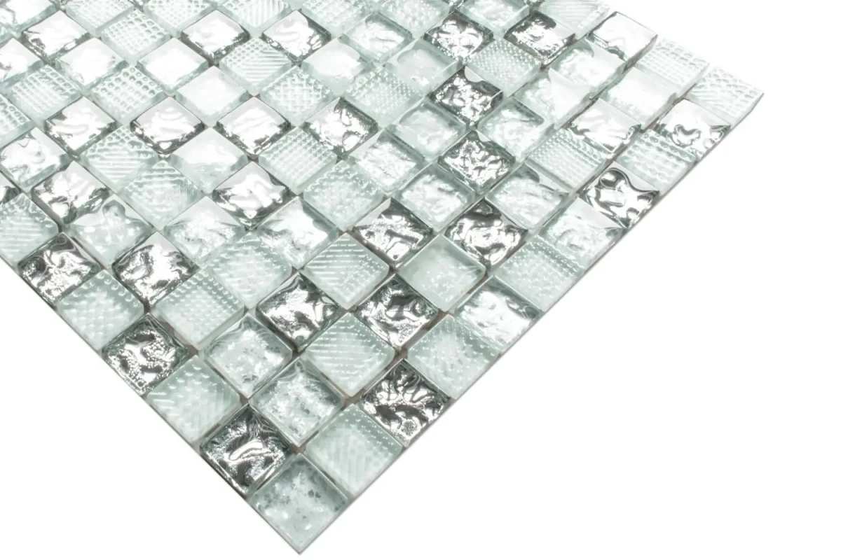 MOZAIKA SZKLANA ICEBERG 30x30cm 8mm  – dekoracyjne do wnętrz – Szklane Mozaiki