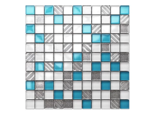 MOZAIKA SZKLANA BLUE ICE 30x30cm 8mm
