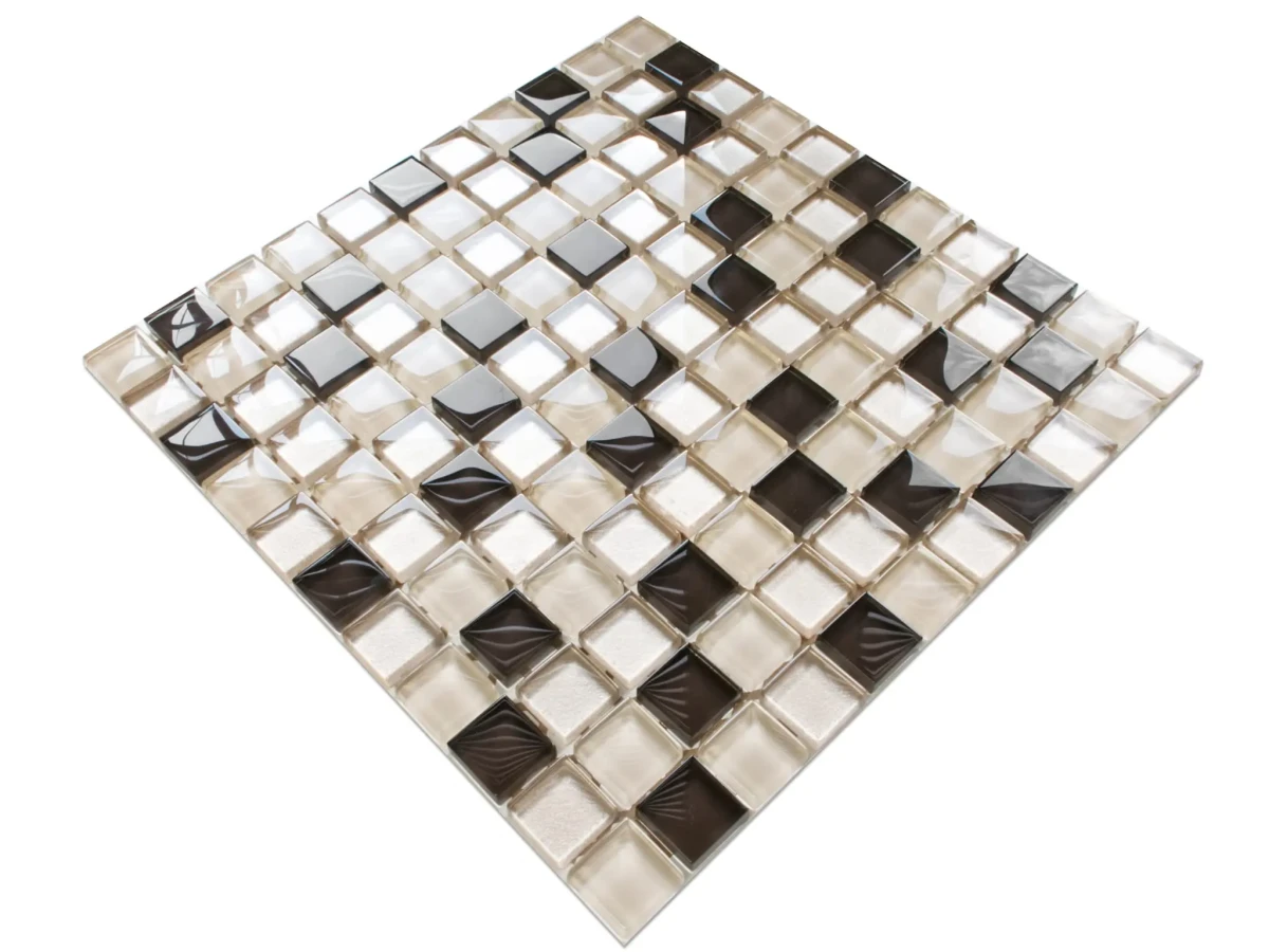 MOZAIKA SZKLANA GOBI 30x30cm 8mm – dekoracyjne do wnętrz – Szklane Mozaiki