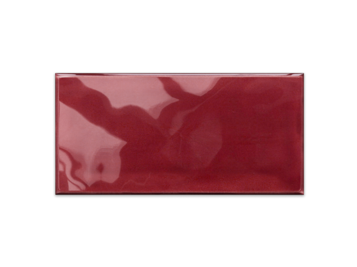 Płytka Glamour Carmin 15×7,5 bordowa cegiełka