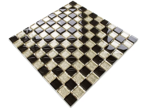 MOZAIKA SZKLANA CLASSIC CHESS 30x30cm 8mm