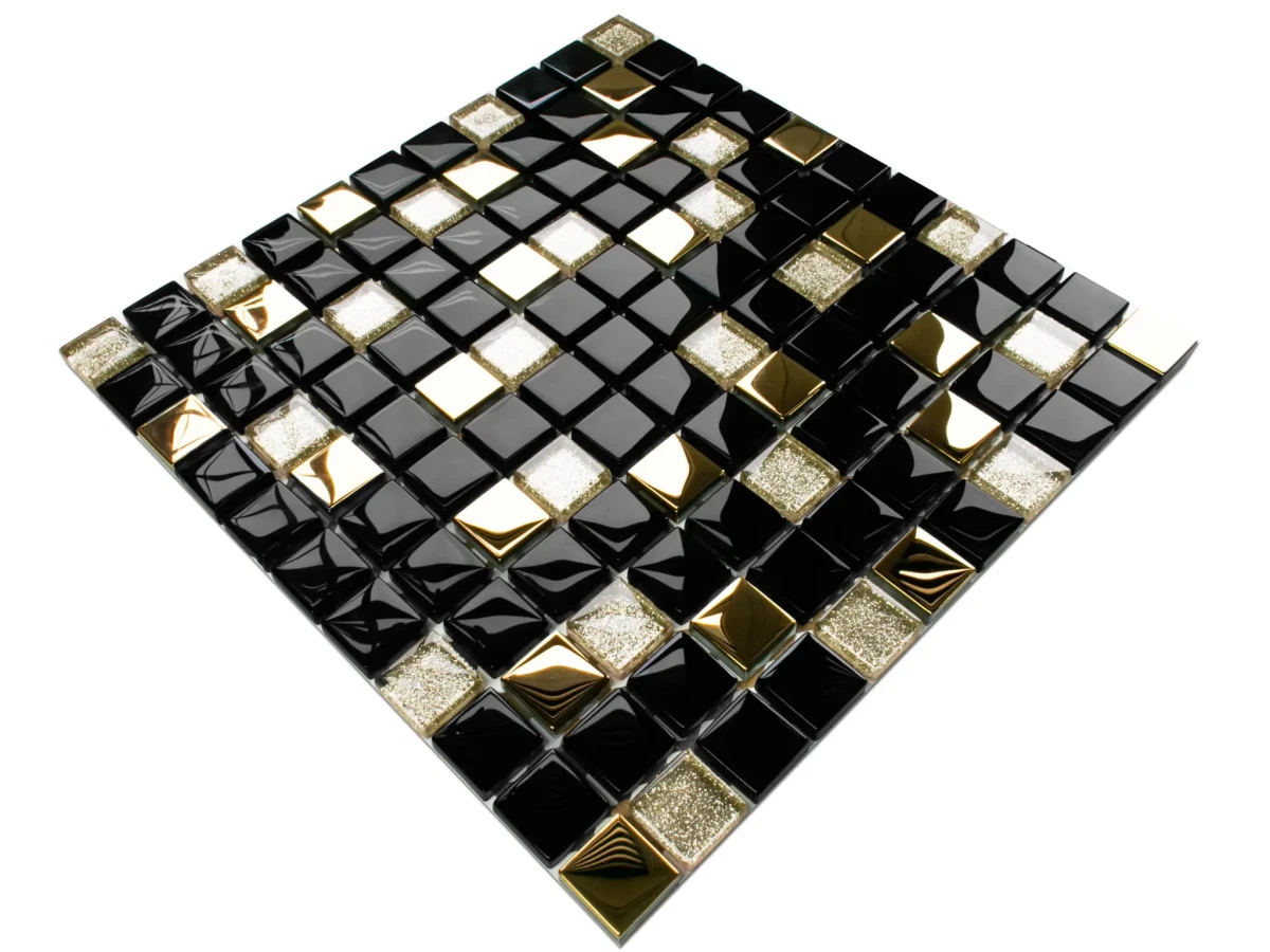 MOZAIKA SZKLANA MONTE CARLO 30x30cm 8mm – dekoracyjne do wnętrz – Szklane Mozaiki