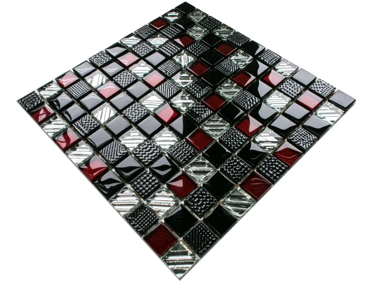 MOZAIKA SZKLANA SAMURAI 30x30cm 8mm – dekoracyjne do wnętrz – Szklane Mozaiki