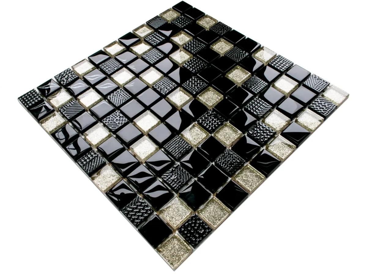 MOZAIKA SZKLANA STELLAR 30x30cm 8mm – dekoracyjne do wnętrz – Szklane Mozaiki