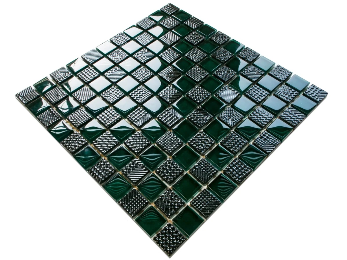 MOZAIKA SZKLANA KONGO 30x30cm 8mm – dekoracyjne do wnętrz – Szklane Mozaiki