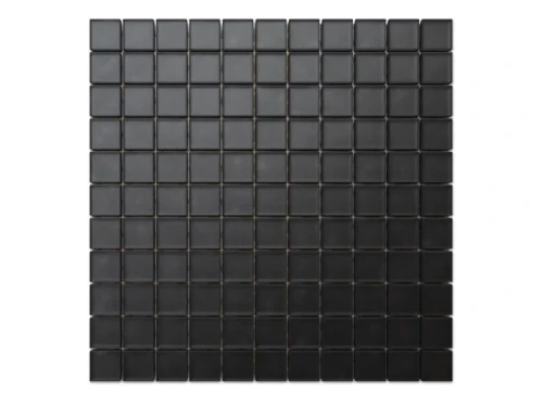 MOZAIKA SZKLANA CZARNA NERO SOFT BLACK 30x30cm 8mm