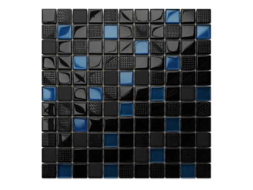 MOZAIKA SZKLANA VOLCANO DARK BLUE 30x30cm 6mm