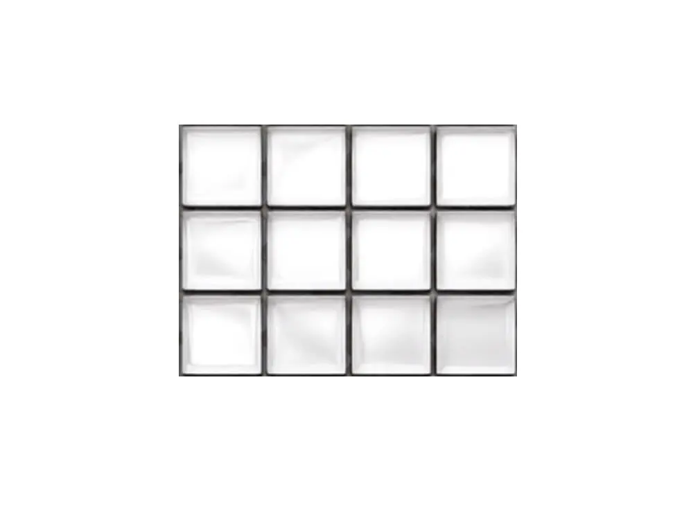 MOZAIKA SZKLANA BIAŁA SUPER WHITE 30x30cm 8mm – dekoracyjne do wnętrz – Szklane Mozaiki